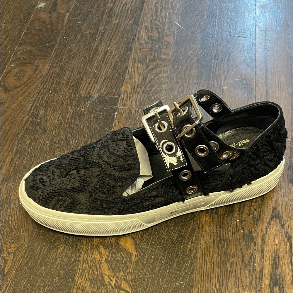 Stylish Black Robert Clergerie Shoes with Buckle Detail